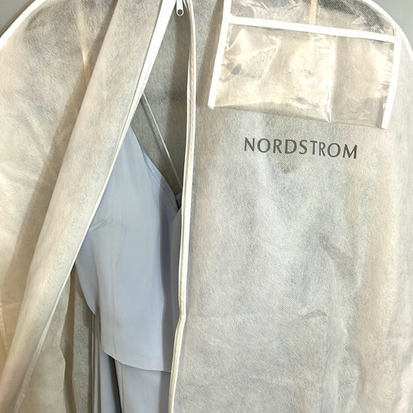 Jenny Yoo - Floor Length formal chiffon dress, prom, gown - Size 14 - light blue - Picture 15 of 16